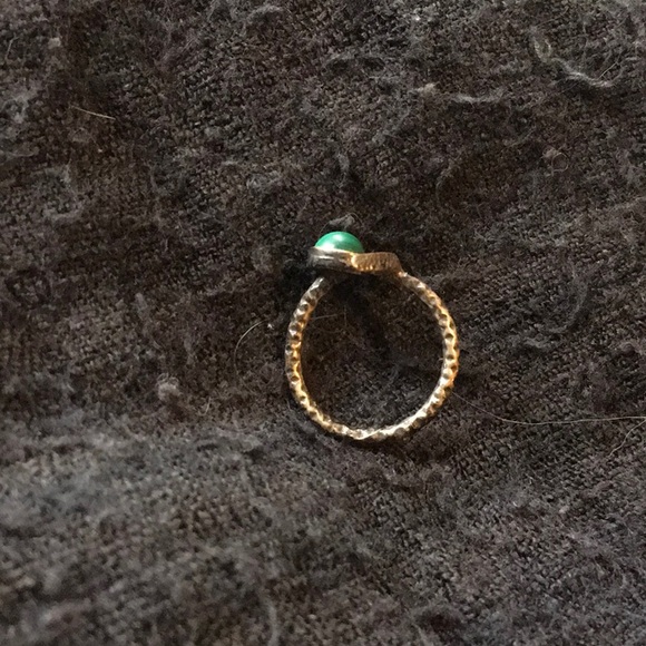 Crescent sliver with malachite ring - Picture 2 of 2